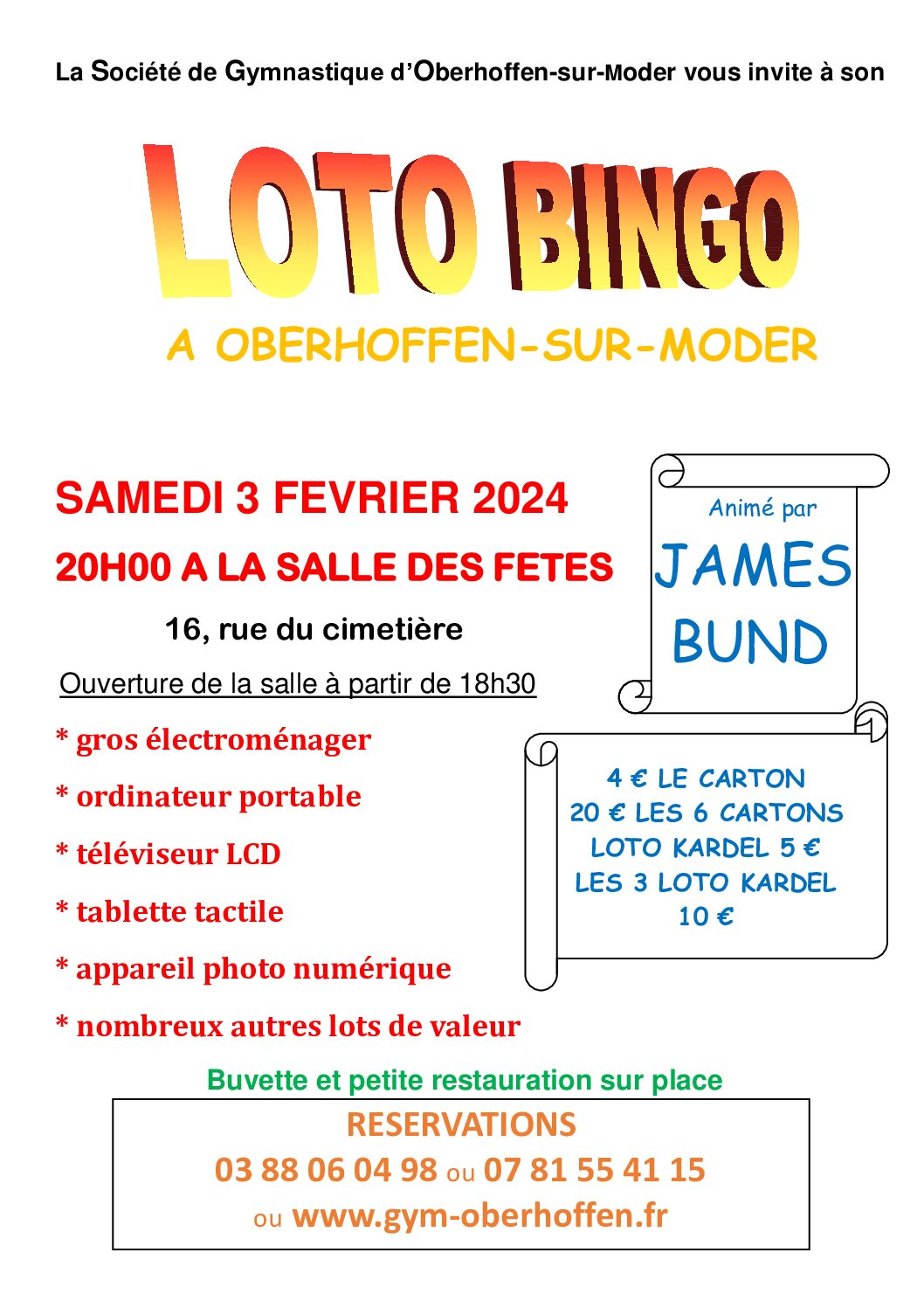 Loto bingo - Sortir à Haguenau