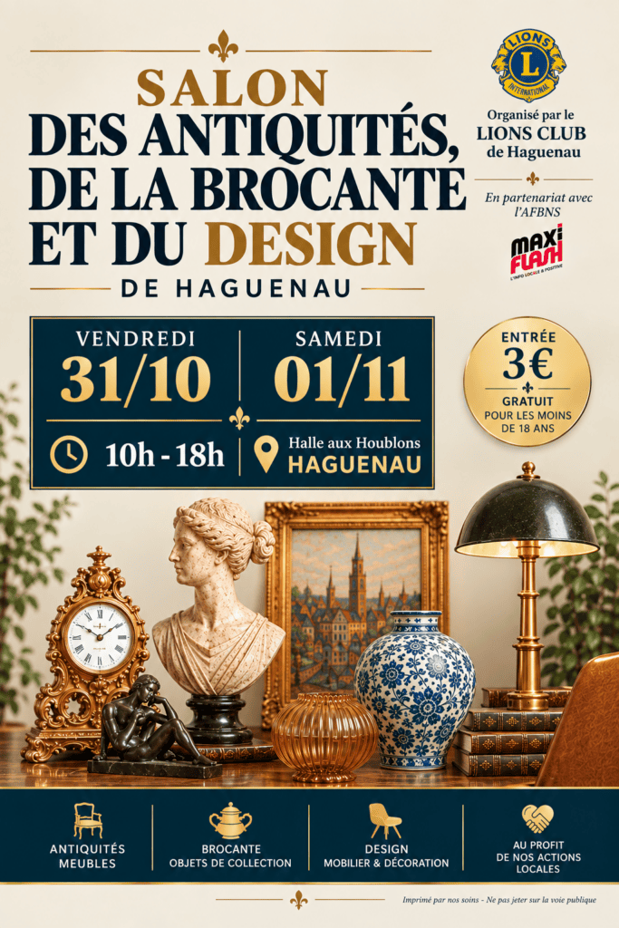 Concours - Gagnez 2 billets pour le Salon de la Brocante, des Antiquités et de l'Art du…